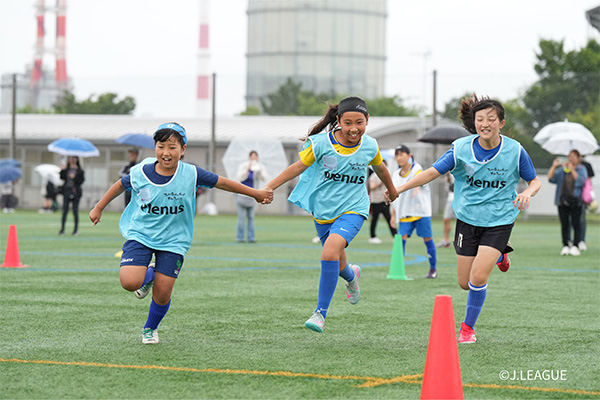 写真：チームワークリレー
